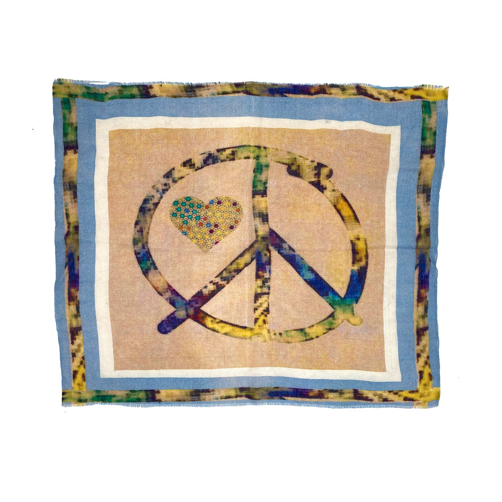 LOVE PEACE FOULARD