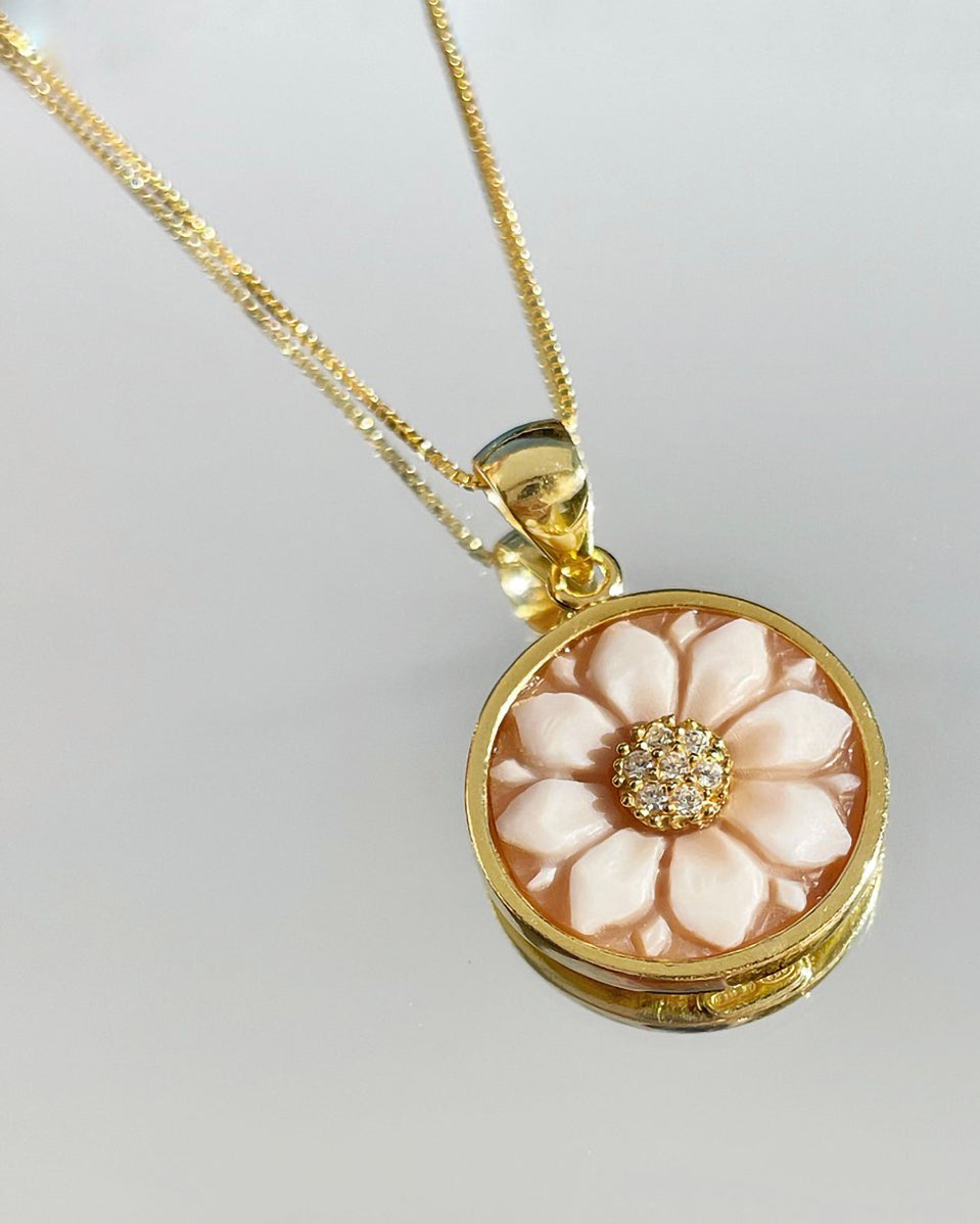 SUNFLOWER NECKLACE - GOLD