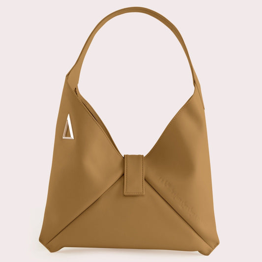 CARAMEL "MARA BAG" IN NAPPA CALFSKIN LEATHER