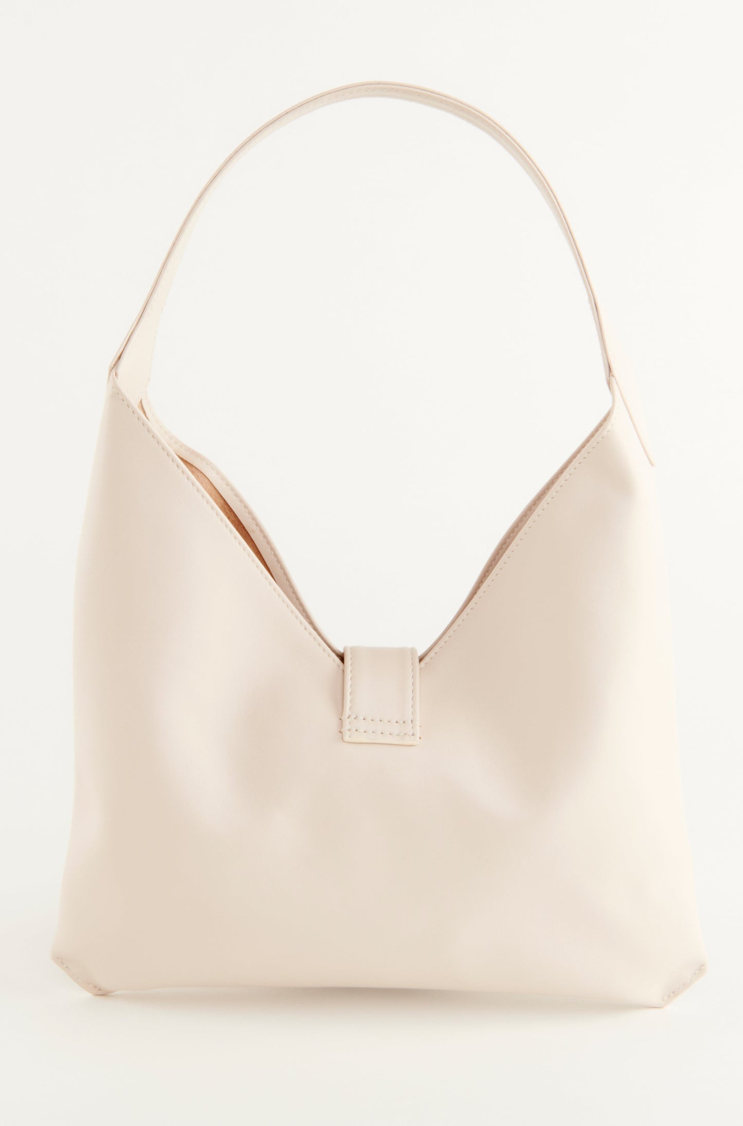 WHITE CREAM "MARA BAG" IN NAPPA CALFSKIN LEATHER