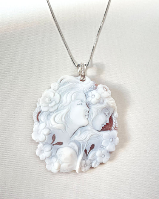 CAMEO NECKLACE ONE FACE