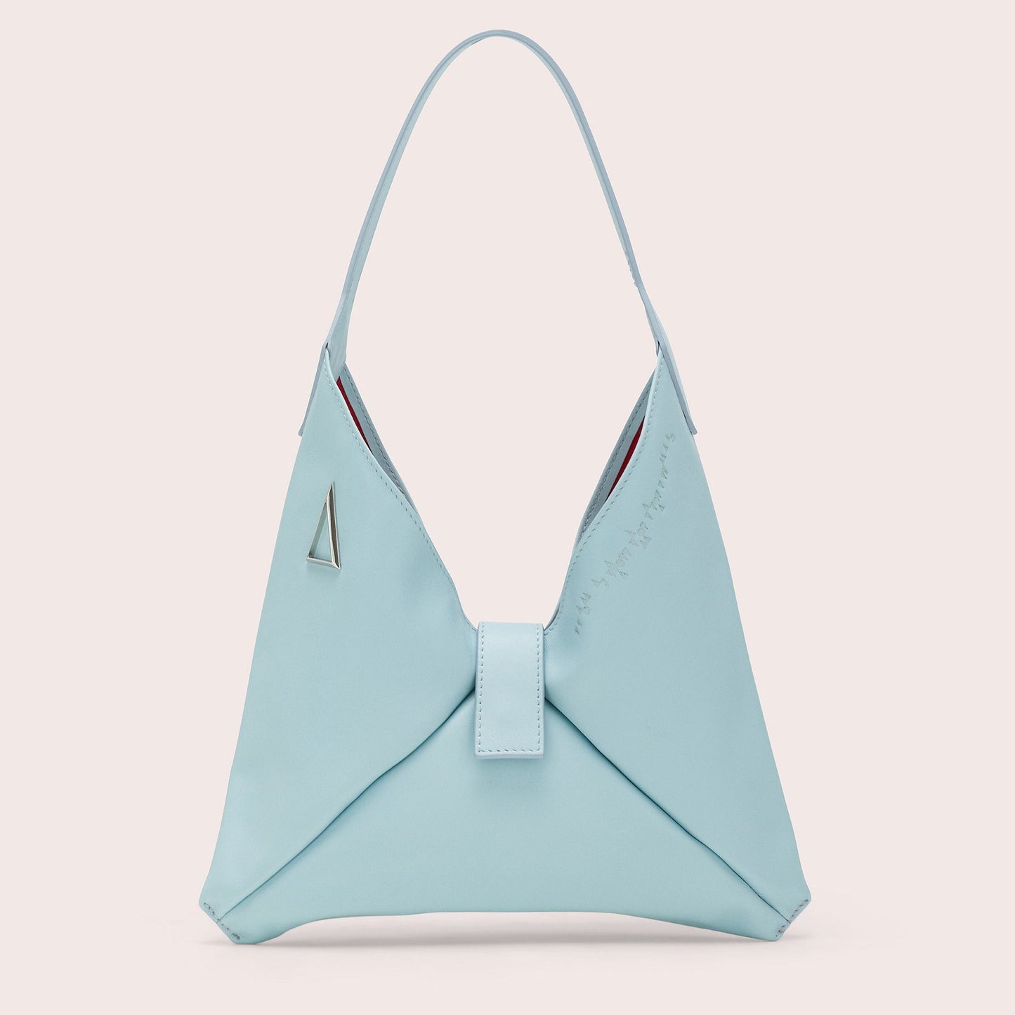 BLUE GLASS "MARA BAG" IN NAPPA CALFSKIN LEATHER