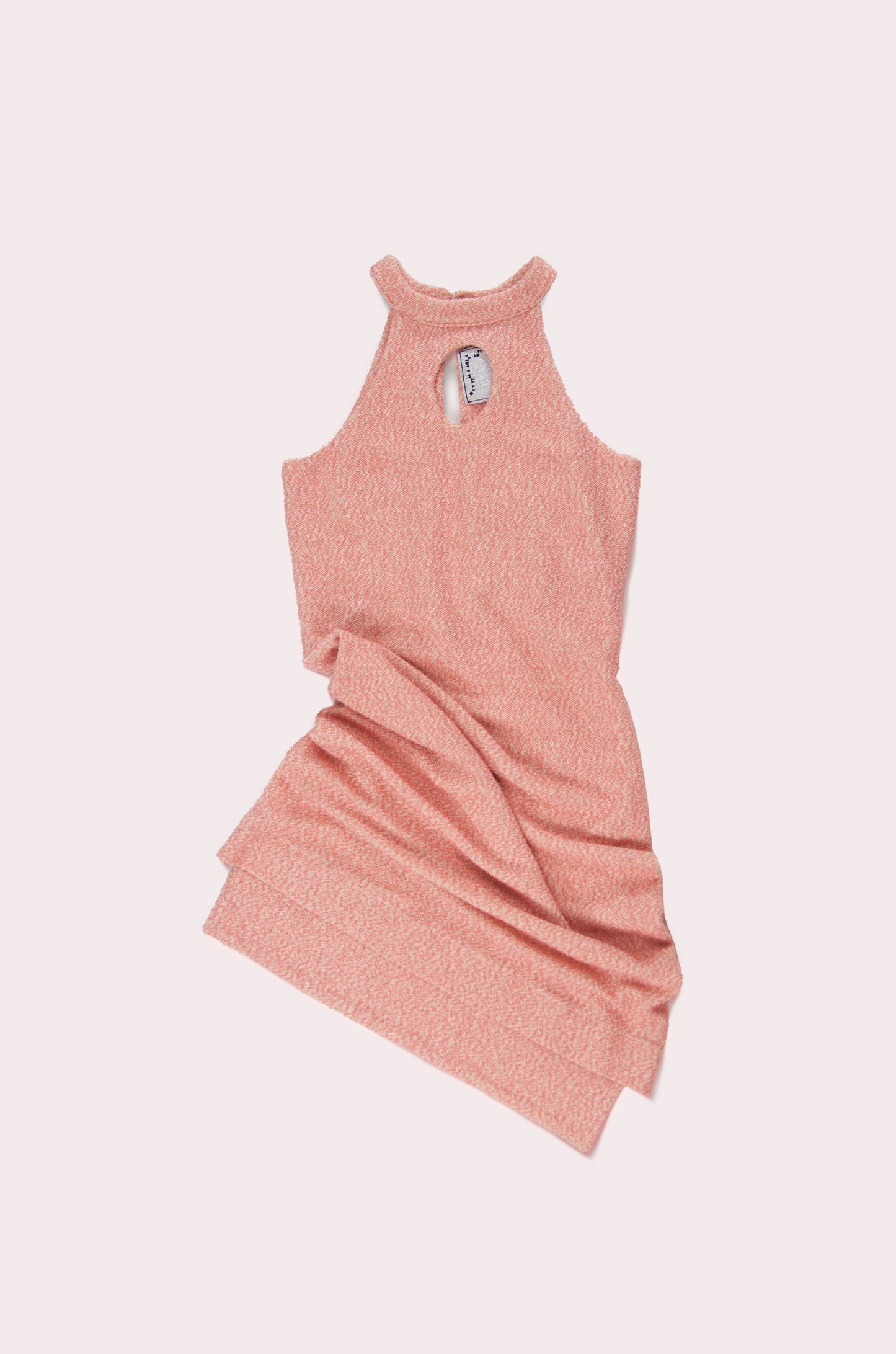 PINK TEXTURED MINI "MOON DRESS"