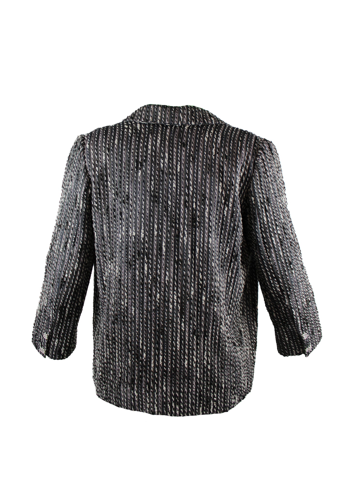 STRIPED BOUCLÉ JACKET