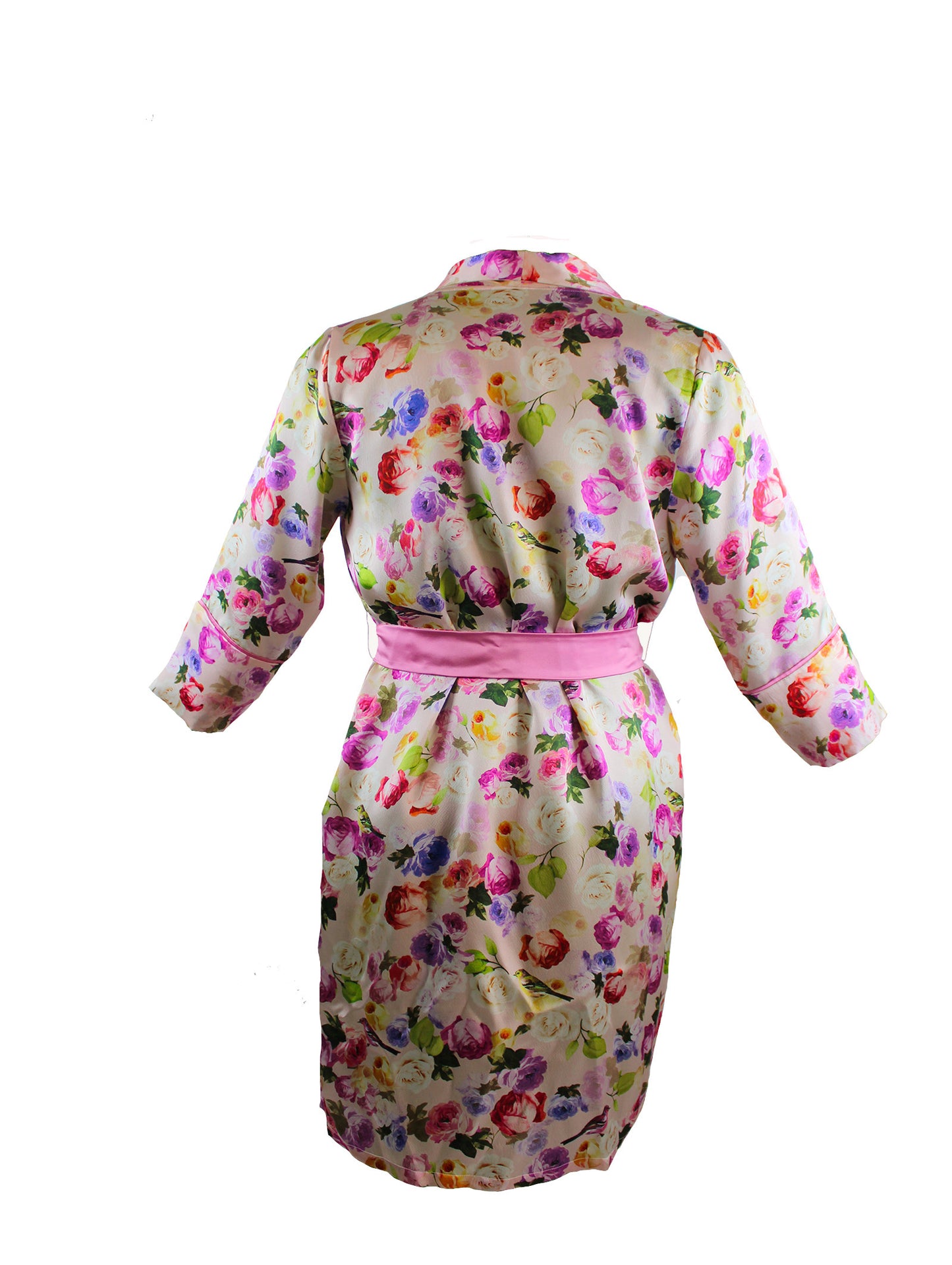 KIMONO FLOWERS PINK