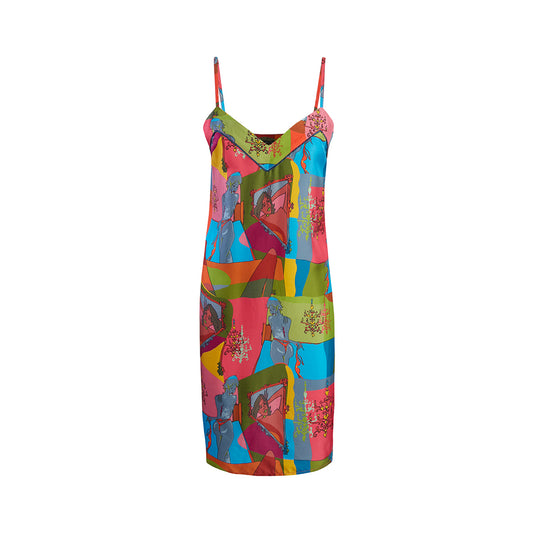 SPECCHIO BRAME SLIP DRESS