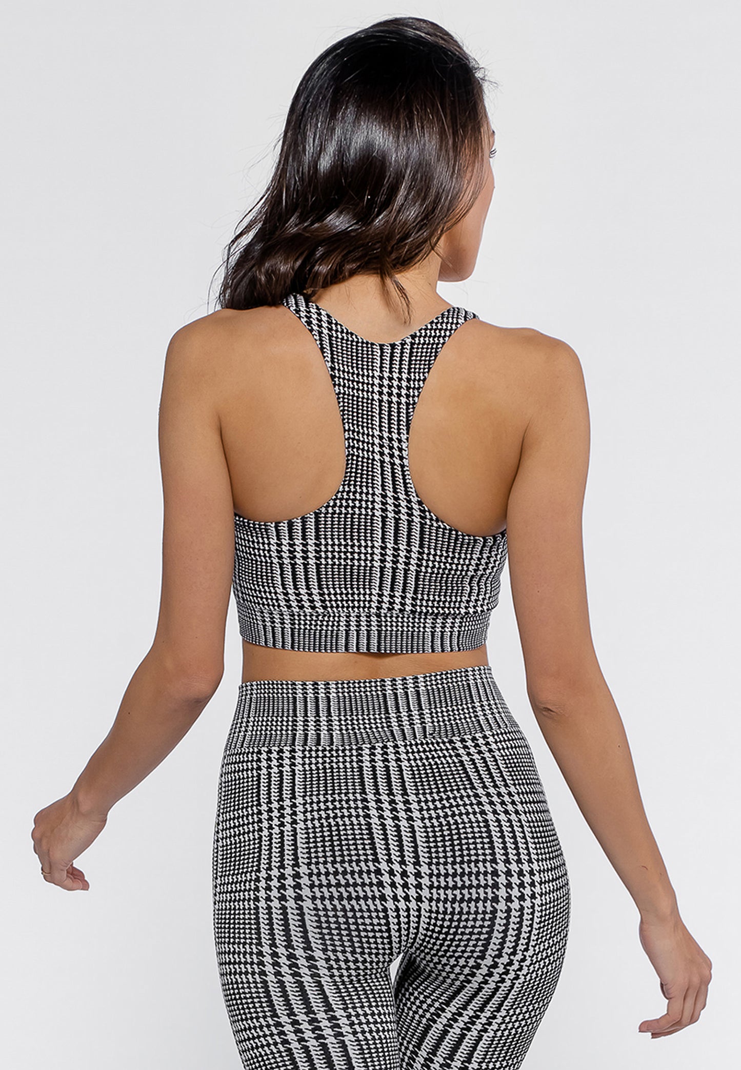 RIVIERA HOUNDSTOOTH CROP TOP