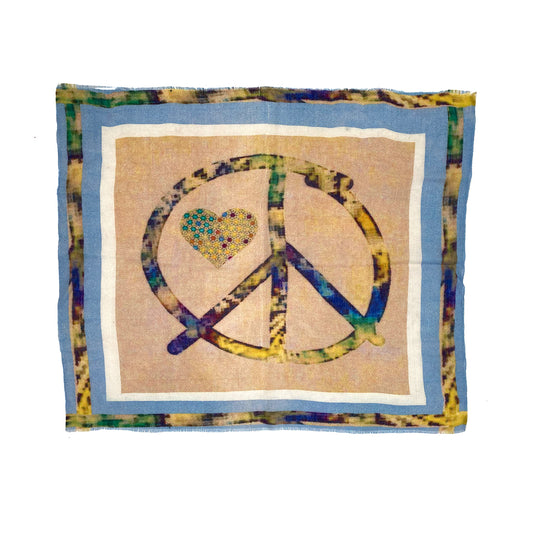 LOVE PEACE FOULARD