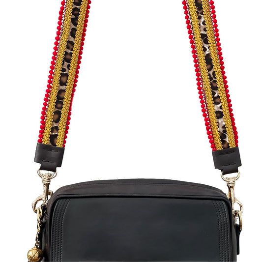 SCH02 POM POM SCHOULDER STRAP